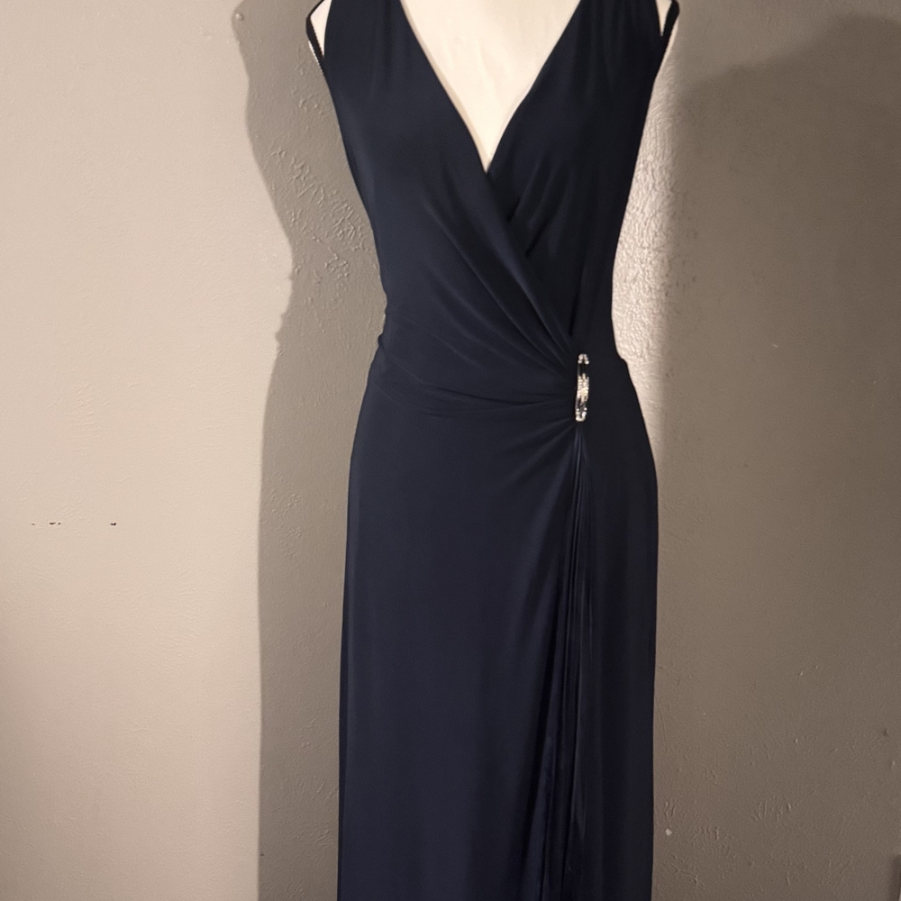 Elegant Navy Blue Women's Dress